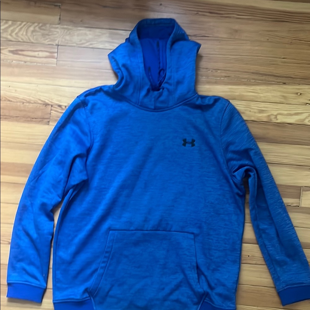 Under Armour Blue Hoodie Sweatshirt Athletic Pullover